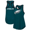 G-iii 4her By Carl Banks Midnight Green Philadelphia Eagles Team Tater Tank Top In Green