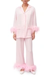 Sleeper Party Double Feather Pajamas In Pink