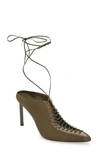GIVENCHY GIVENCHY SHOW LACE-UP POINTED TOE PUMP