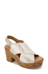 Gentle Souls By Kenneth Cole Dani Slingback Platform Sandal In Ice