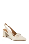 Gentle Souls By Kenneth Cole Dionne Block Heel Slingback Pump In Stone