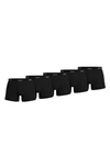 Hugo Boss 5-pack Authentic Cotton Boxer Briefs In Black