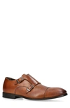 Kurt Geiger Harry Double Monk Strap Loafer In Tan