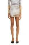 Elliss Eyes Open Jersey Miniskirt In Print Multi