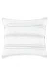 Pom Pom At Home Jackson Striped Euro Sham In White Ocean