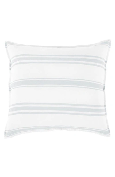 Pom Pom At Home Jackson Striped Euro Sham In White Ocean