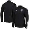 ADIDAS ORIGINALS ADIDAS BLACK SAN JOSE EARTHQUAKES 2023 ON-FIELD AEROREADY FULL-ZIP TRAINING TOP