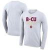 Nike White Bethune-cookman Wildcats 2023 On Court Bench Long Sleeve T-shirt In White