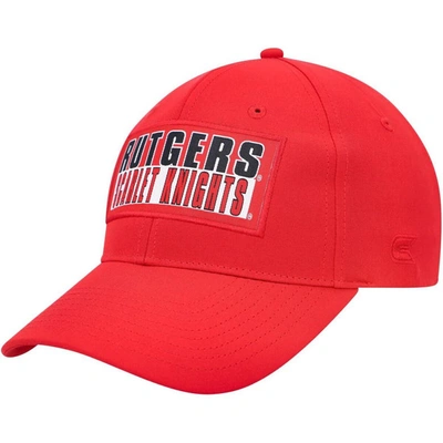 COLOSSEUM COLOSSEUM  SCARLET RUTGERS SCARLET KNIGHTS POSITRACTION SNAPBACK HAT