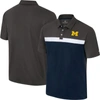 COLOSSEUM COLOSSEUM CHARCOAL MICHIGAN WOLVERINES TWO YUTES POLO