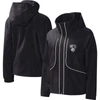 G-III 4HER BY CARL BANKS G-III 4HER BY CARL BANKS BLACK BROOKLYN NETS LAST SHOT FULL-ZIP HOODIE