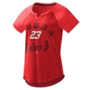 Shop G-iii 4her By Carl Banks Red Bubba Wallace Grand Slam Tri-blend Notch V-neck T-shirt