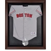 FANATICS AUTHENTIC BOSTON RED SOX 2007 WORLD SERIES CHAMPIONS BROWN FRAMED LOGO JERSEY DISPLAY CASE