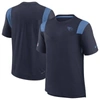 Nike Navy Tennessee Titans Sideline Tonal Logo Performance Player T-shirt In Navy
