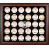 FANATICS AUTHENTIC BOSTON RED SOX LOGO BROWN FRAMED 30-BALL DISPLAY CASE