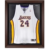 FANATICS AUTHENTIC LOS ANGELES LAKERS BROWN FRAMED LOGO JERSEY DISPLAY CASE