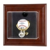 FANATICS AUTHENTIC NEW YORK METS BROWN FRAMED WALL-MOUNTED LOGO BASEBALL DISPLAY CASE