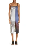 ELLISS LAGOON RIPPLE JERSEY MIDI DRESS