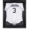 FANATICS AUTHENTIC TAMPA BAY RAYS BLACK FRAMED LOGO JERSEY DISPLAY CASE