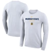 NIKE WHITE MURRAY ST. RACERS 2023 ON COURT BENCH LONG SLEEVE T-SHIRT