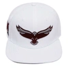 Pro Standard White Maryland Eastern Shore Hawks Mascot Evergreen Wool Snapback Hat In White