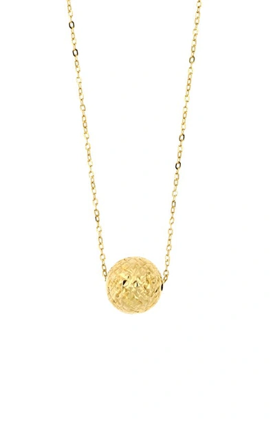 Bony Levy 14k Yellow Gold Ball Pendant Necklace