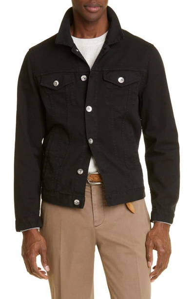 Brunello Cucinelli Denim Jacket In Black