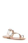 Seychelles Summer Rain Toe Loop Sandal In Gold