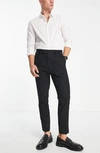 Asos Design Tapered Smart Trousers In Black In Black