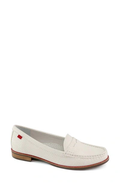 Marc Joseph New York East Village Penny Loafer In Off-white Napa