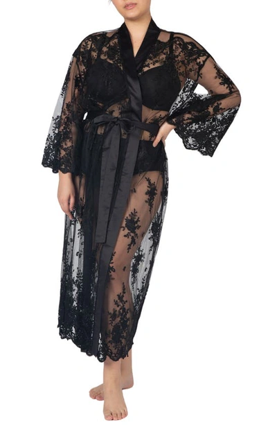 RYA COLLECTION DARLING SHEER LACE ROBE