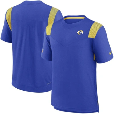 Nike Royal Los Angeles Rams Sideline Tonal Logo Performance Player T-shirt