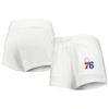 Concepts Sport White Philadelphia 76ers Sunray Shorts In White