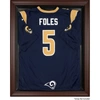 FANATICS AUTHENTIC ST. LOUIS RAMS BROWN FRAMED LOGO JERSEY DISPLAY CASE