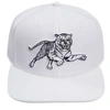 Pro Standard White Jackson State Tigers Mascot Evergreen Wool Snapback Hat In White