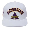 Pro Standard White Alcorn State Braves Arch Over Evergreen Wool Snapback Hat In White