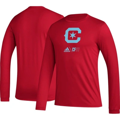 Adidas Originals Adidas Red Chicago Fire Icon Long Sleeve T-shirt