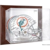 FANATICS AUTHENTIC MIAMI DOLPHINS BROWN FRAMED WALL-MOUNTABLE LOGO HELMET CASE