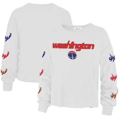 47 ' White Washington Wizards 2021/22 City Edition Call Up Parkway Long Sleeve T-shirt