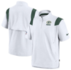 NIKE NIKE WHITE GREEN BAY PACKERS SIDELINE COACHES CHEVRON LOCKUP PULLOVER TOP