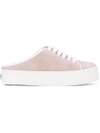 Opening Ceremony Pink Suede Cici Lace-up Slide Sneakers In Light Pink