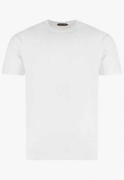 TOM FORD CREWNECK SOLID T-SHIRT,JCS004-JMT002S23 AW002
