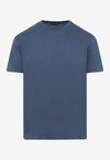 Tom Ford Crewneck Solid T-shirt In Blue