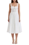 House Of Cb Lace Corset Sundress In White
