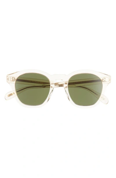 OLIVER PEOPLES 48MM ROUND SUNGLASSES