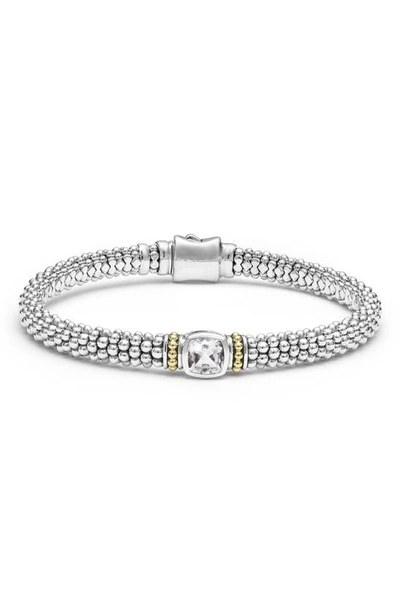 LAGOS CAVIAR COLOR WHITE TOPAZ BRACELET