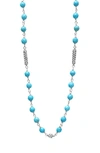 Lagos Caviar Icon Turquoise Bead Necklace In Turquoise