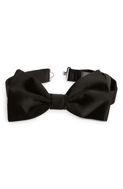 Canali Silk Bow Tie In Black