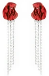 STERLING KING STERLING KING GEORGIA CRYSTAL DROP EARRINGS