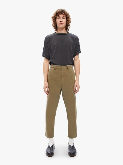Mother The Punk 75 Ankle Army Pants In Green